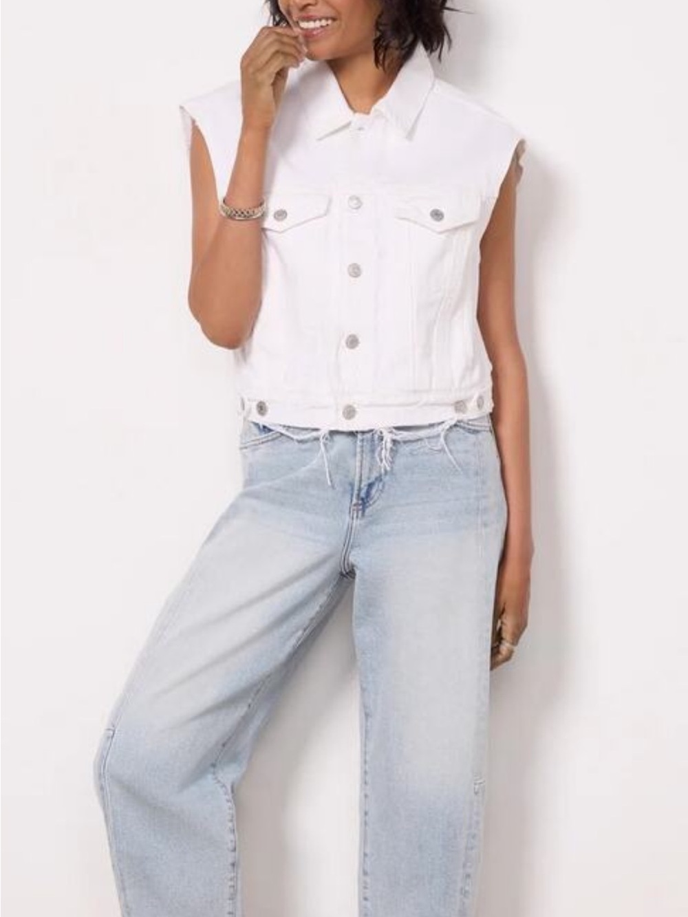 Agolde Distressed Jean Vest